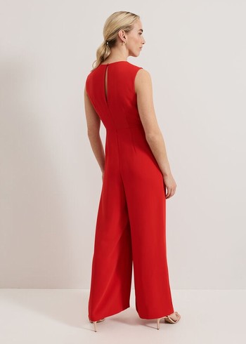 Phase Eight Petite Saffron Dress Red USA | 4532096-DB